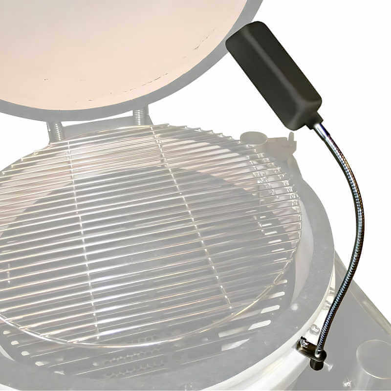 Icon White Grill Elite Ceramic Kamado Grill with LED Light