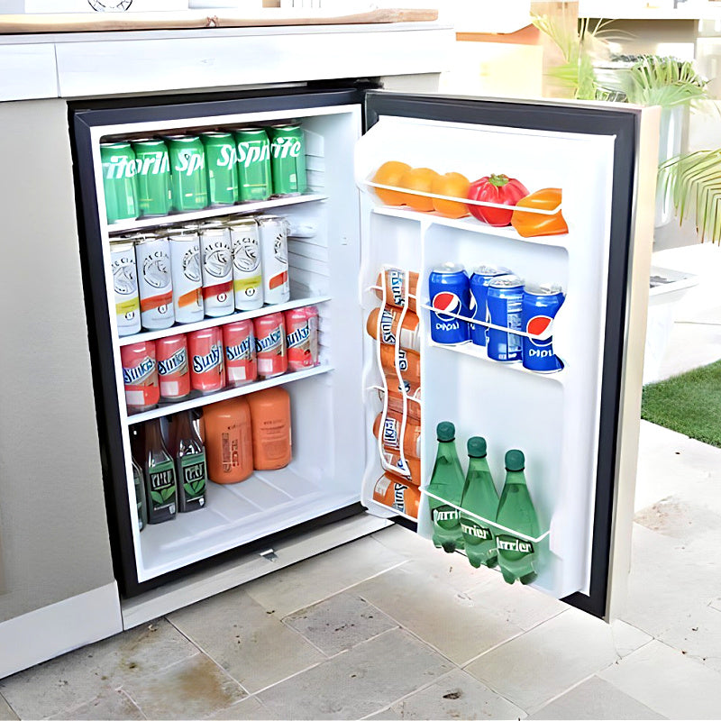 Kokomo Grills 4.6 Cu. Ft. Outdoor Rated Pro Built Refrigerator | Door Storage with Can Dispenser