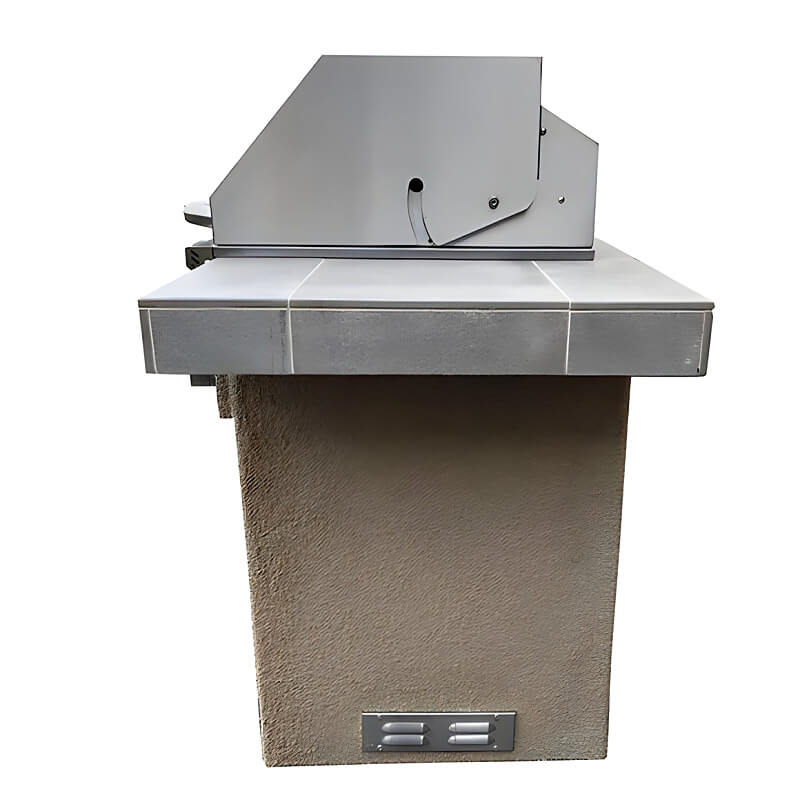 Kokomo Grills Antigua 6 Ft BBQ Island with 32-Inch Grill and Double Side Burner | Overhang Countertop