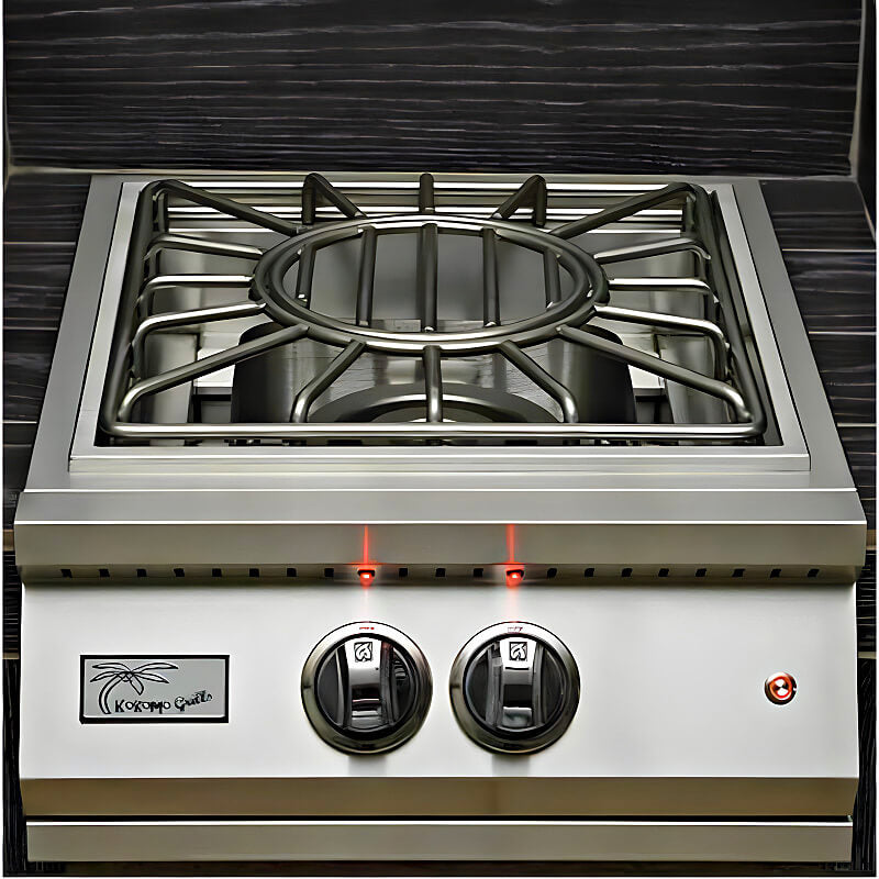 Kokomo Grills Professional Built-in Power Burner  Installed In Outdoor Kitchen