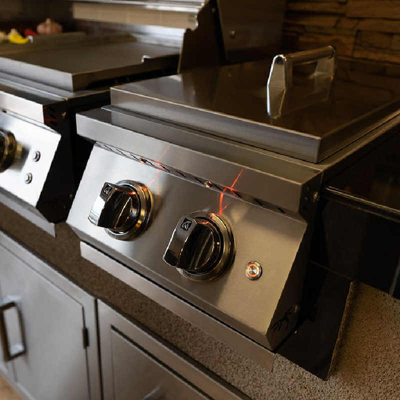 Kokomo Grills Professional Double Side Burner | Built-In Installation