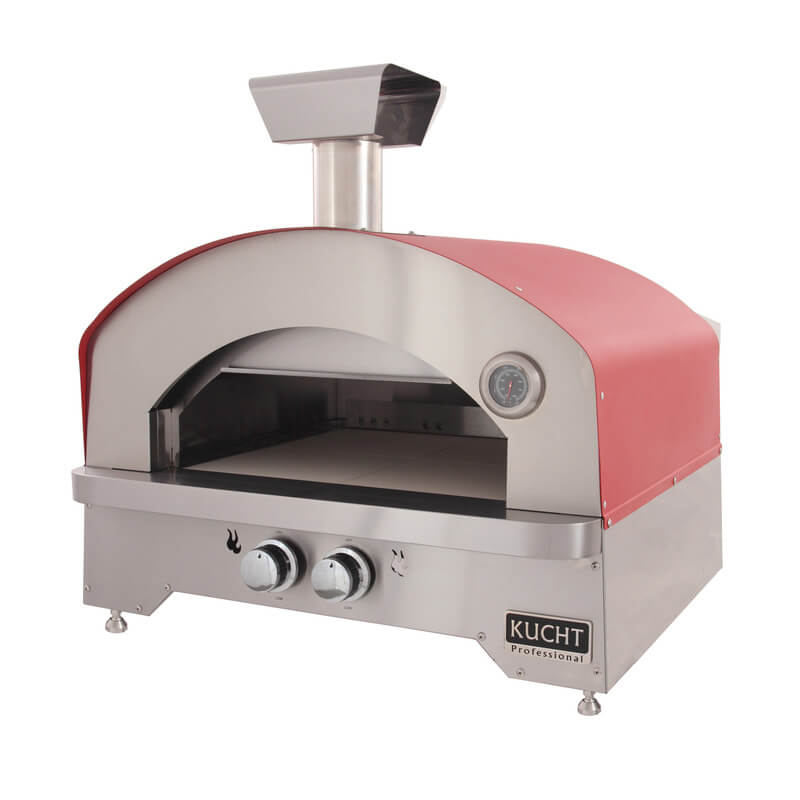 Kucht Napoli Countertop Gas Pizza Oven | Red Exterior