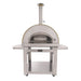 Kucht Venice Wood-Fired Outdoor Pizza Oven w/ Cart | Firebrick Interior