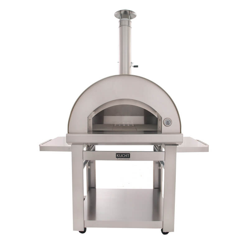 Kucht Venice Wood-Fired Outdoor Pizza Oven | Stainless Steel Front