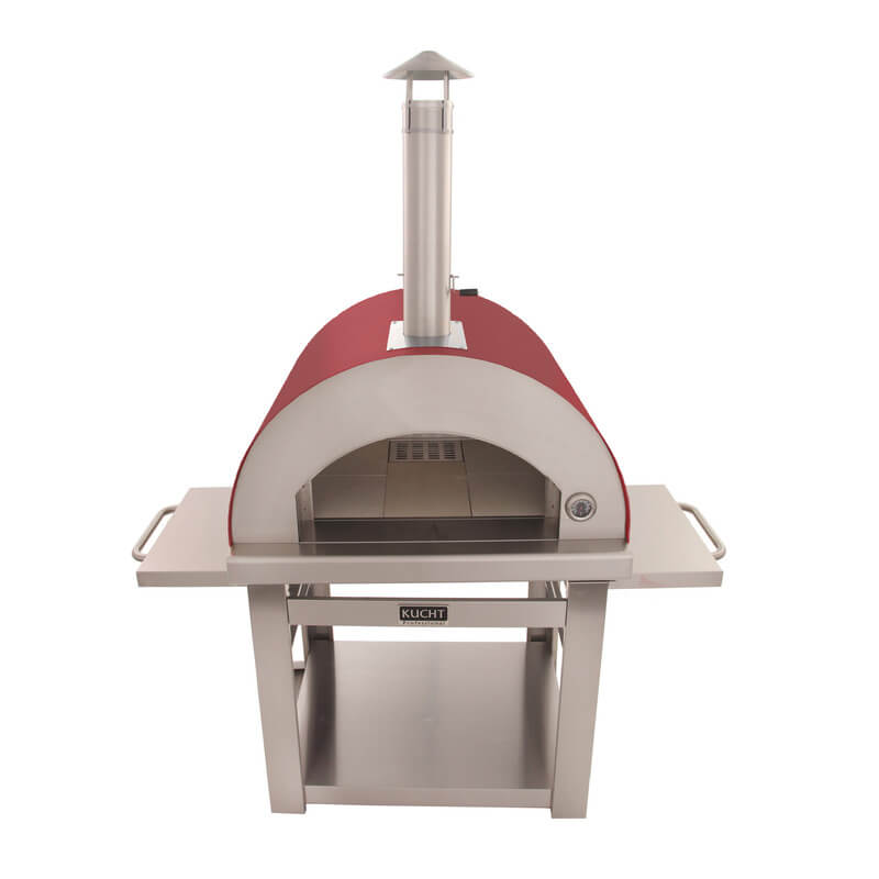 Kucht Venice Wood-Fired Outdoor Pizza Oven | Red Exterior