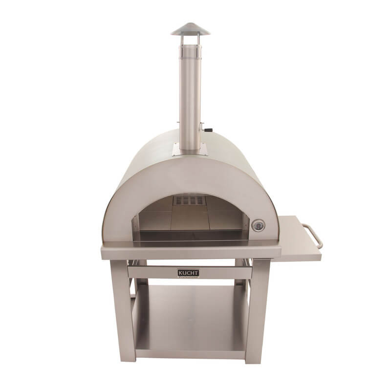 Kucht Venice Wood-Fired Outdoor Pizza Oven | Stainless Steel Shelves