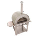 Kucht Venice Wood-Fired Outdoor Pizza Oven w/ Cart | Stainless Steel Angled View