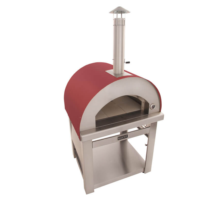 Kucht Venice Wood-Fired Outdoor Pizza Oven | Shelves Folded In