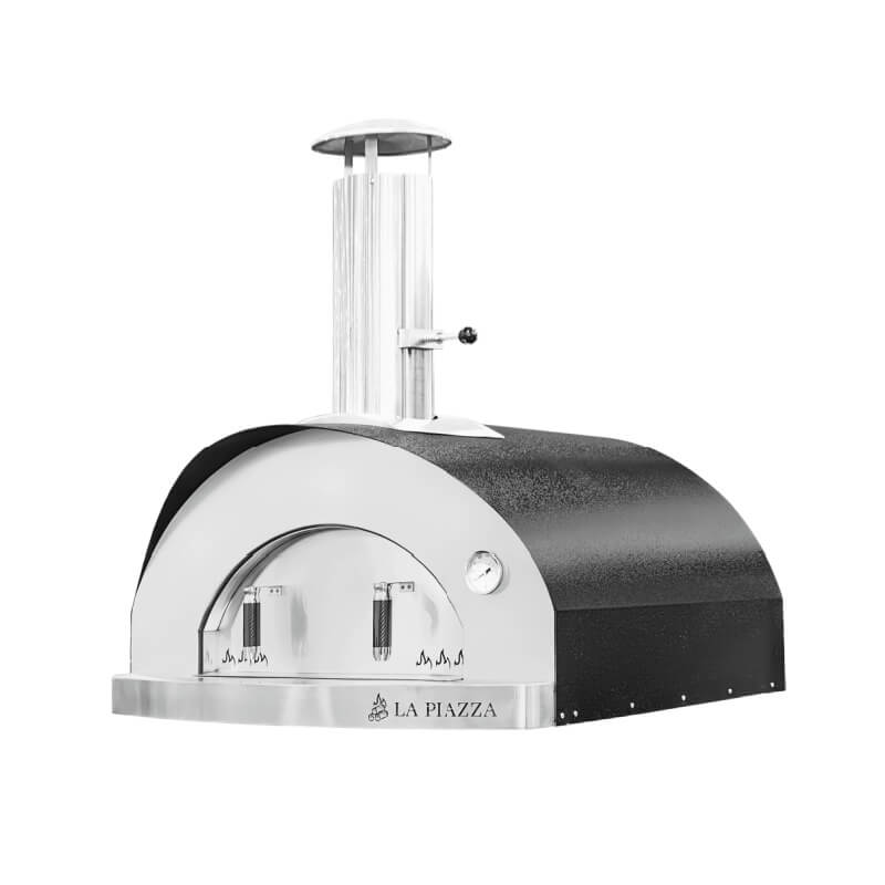 La Piazza Toscana Wood-Fired Pizza Oven | Black