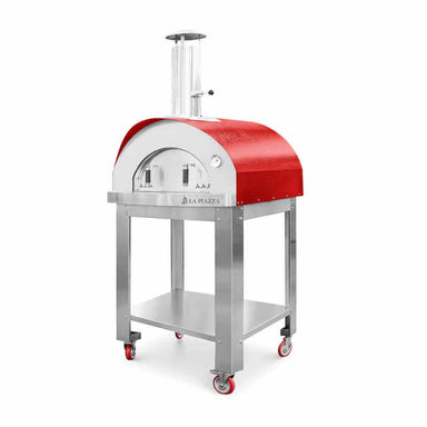 La Piazza Toscana 40" Pizza Oven w/ Standard Cart | Red