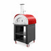 La Piazza Toscana 40-Inch Pizza Oven w/ Premium Cart | Red