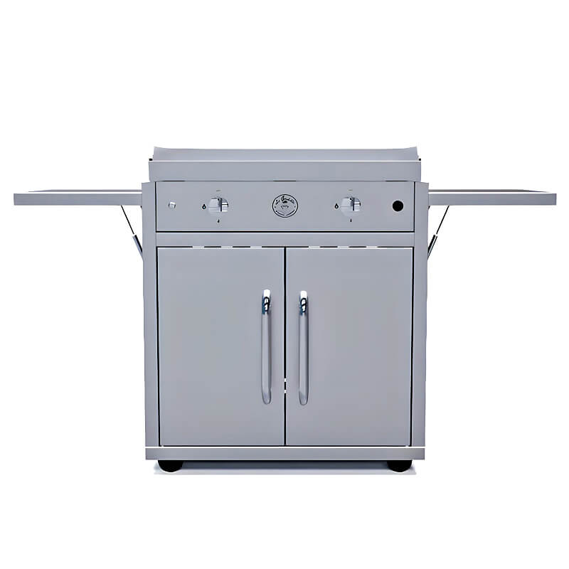 Le Griddle Ranch Hand Freestanding Griddle | Cart Folding Side Shelves