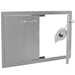 Lion 33-Inch Stainless Steel Double Access Door with Towel Rack
