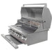 Lion L90000 40-Inch Gas Grill Open Hood View — Premium Stainless Steel Cooking Grates, 5-Burner, 802 Sq. In.