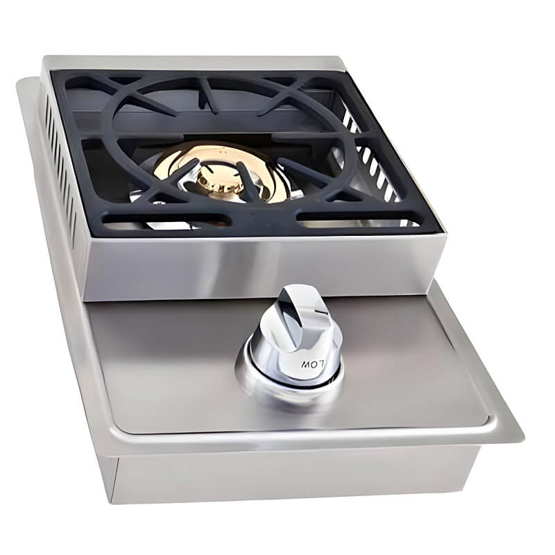 Lion Sensational Q BBQ Island:  Drop-In Stainless Steel Single Side Burner