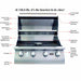 Lion L60000 32-Inch 4-Burner Stainless Steel Built-In Grill | Features