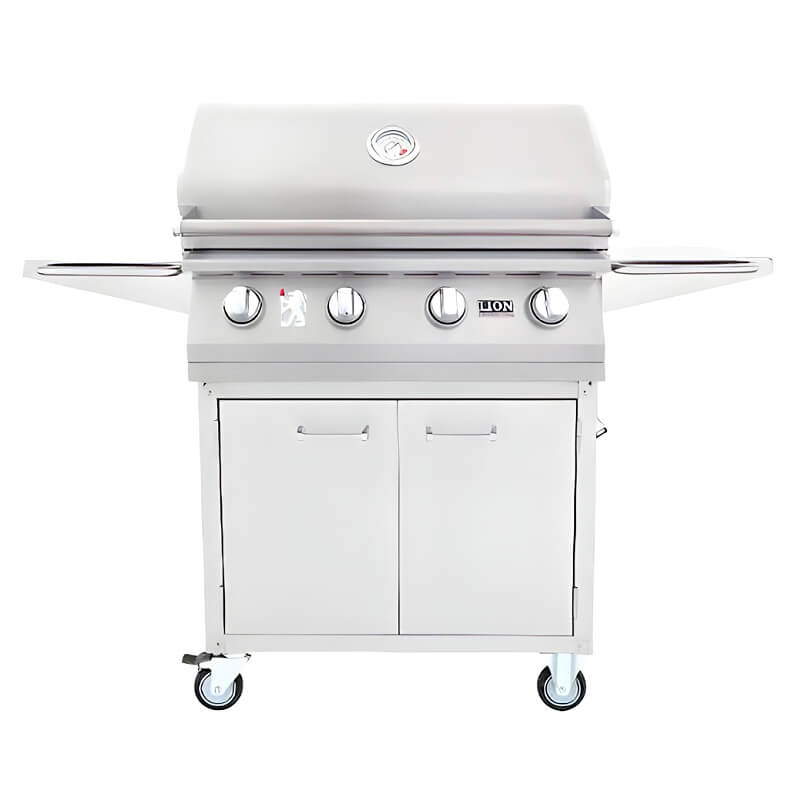 Lion L60000 32-Inch 4-Burner Stainless Steel Freestanding Gas Grill