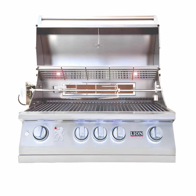 Lion L75000 32-Inch Built-In Gas Grill Interior Halogen Lights — Illuminate Cooking Surface for Evening Grilling