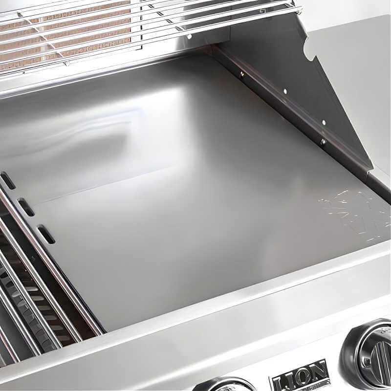 Lion L75000 32-Inch 4-Burner Stainless Steel Built-In Grill | Griddle Plate