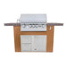 Lion Prominent Q BBQ Island: L75000 32-Inch Grill & 33-Inch Combo