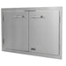 Lion Sensational Q BBQ Island: Lion 33-Inch Double Access Door | 304 Stainless Steel Construction