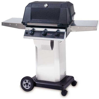 MHP Tri-Burn W3G4DD Gas Grill | Stainless Steel Grill Cart