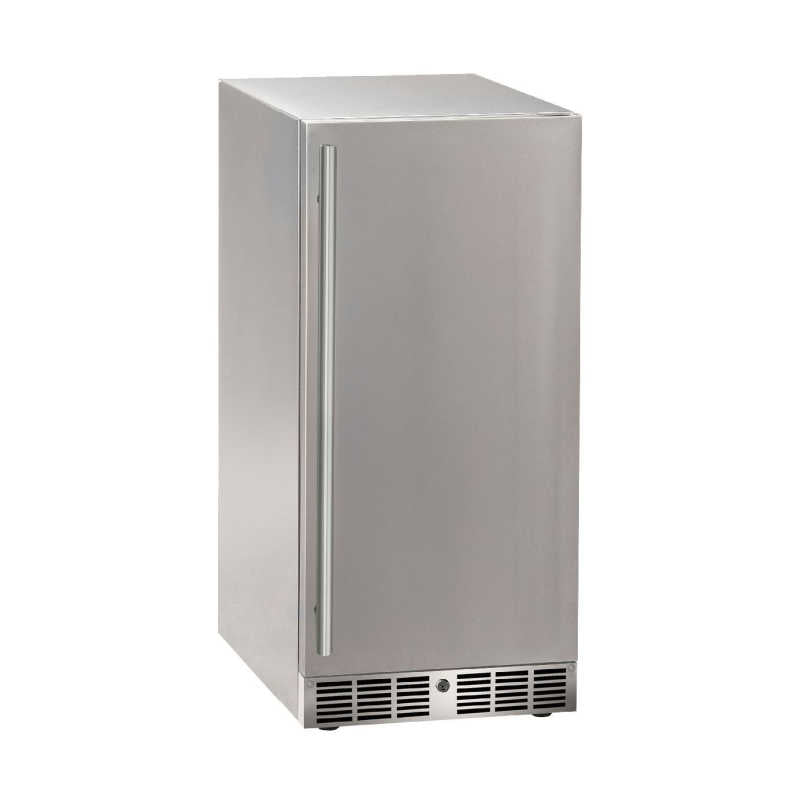 Marvel Essential 15-Inch Stainless Steel Outdoor Refrigerator with Lock