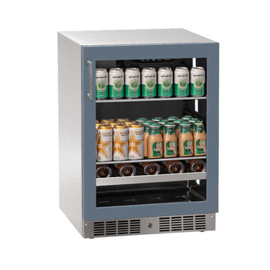 Marvel Essential 24-Inch Panel-Ready Glass Door Beverage Center with Lock