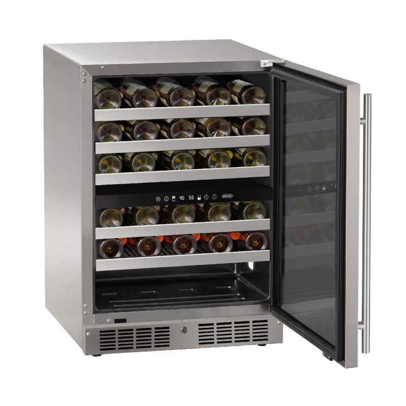 Marvel Essential 24-Inch Dual Zone Wine Refrigerator | UV Protected Glass Door