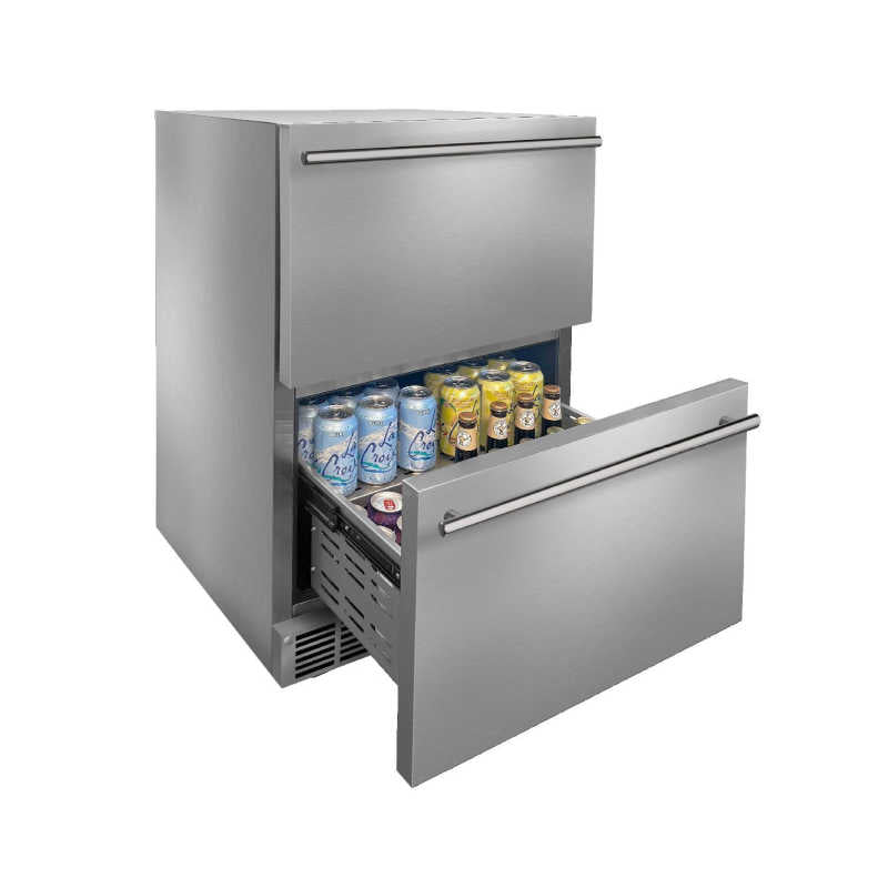 Marvel 24-In Outdoor Built-In Refrigerated Drawers | Self Closing Drawers