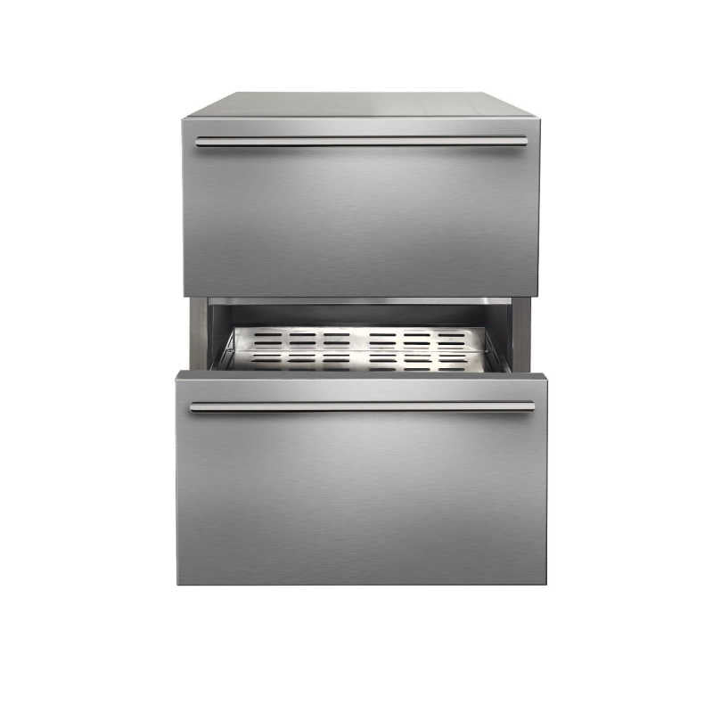 Marvel 24-In Outdoor Built-In Refrigerated Drawers | 304 Stainless Steel