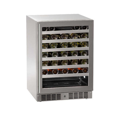 Marvel Essential 24-Inch Stainless Glass Door Wine Refrigerator with Lock