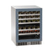 Marvel Essential 24-Inch Panel-Ready Glass Door Dual Zone Wine Refrigerator with Lock