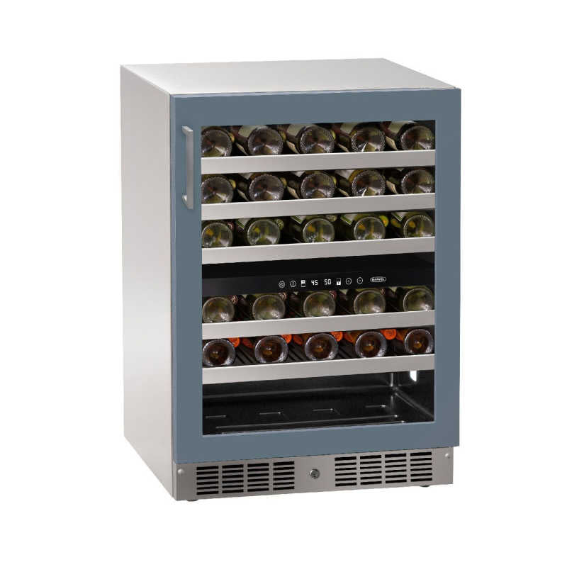 Marvel Essential 24-Inch Panel-Ready Glass Door Dual Zone Wine Refrigerator with Lock