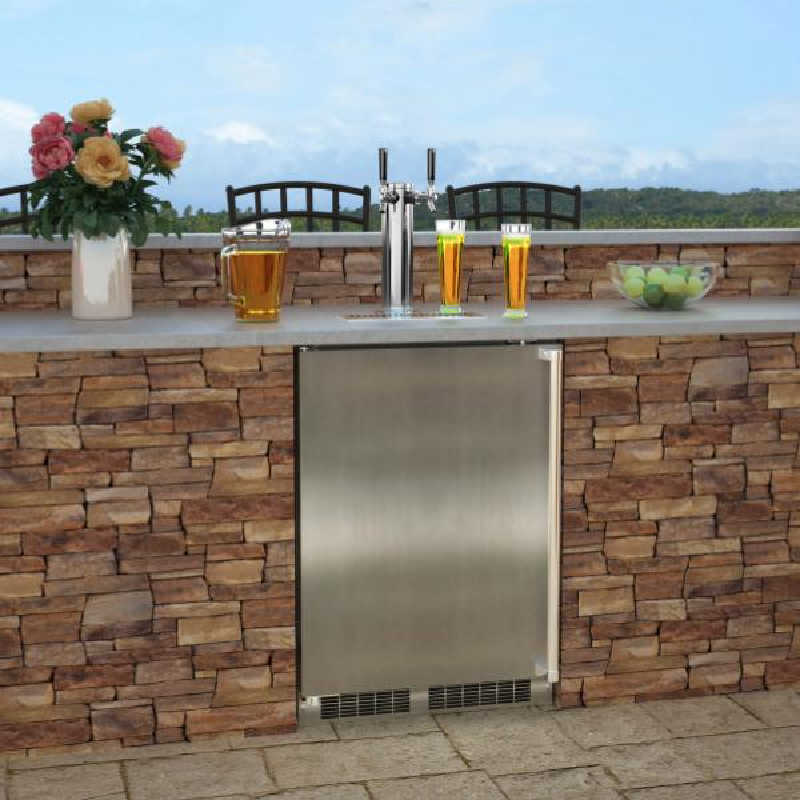 Marvel Kegerator With Double Tap | Outdoor Kitchen Use