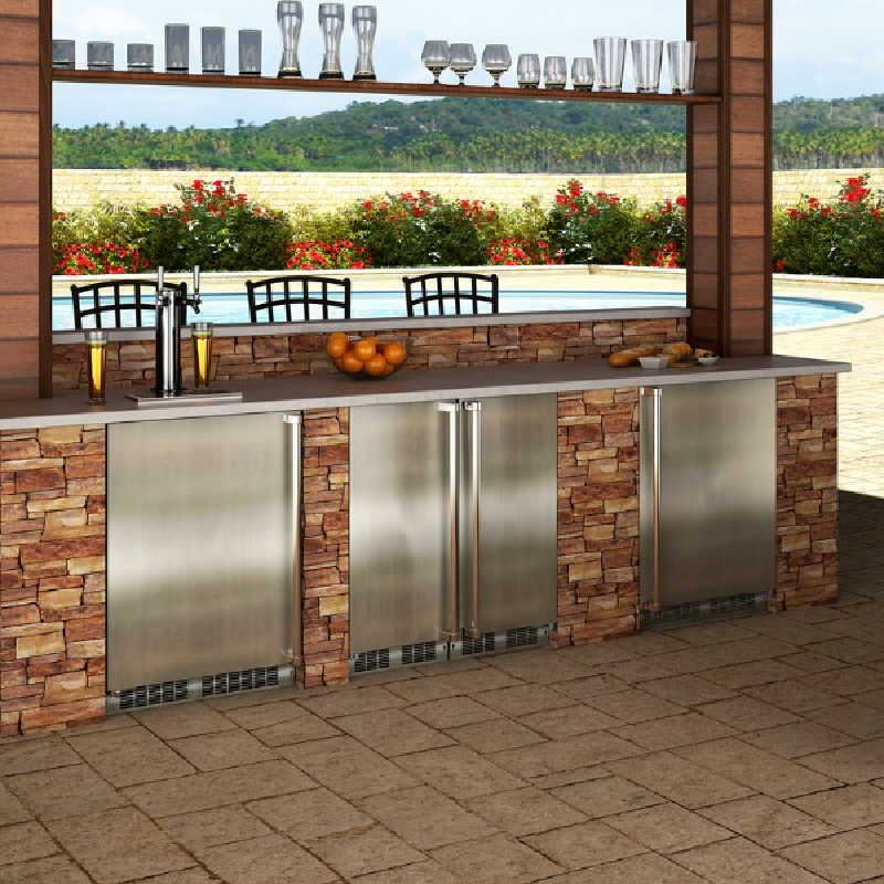 Marvel Outdoor Refrigerator | Stainless Steel Finish