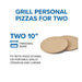 Napoleon 10 Inch Personal Sized Pizza/Baking Stone Set & Baking Stone Set | Capacity