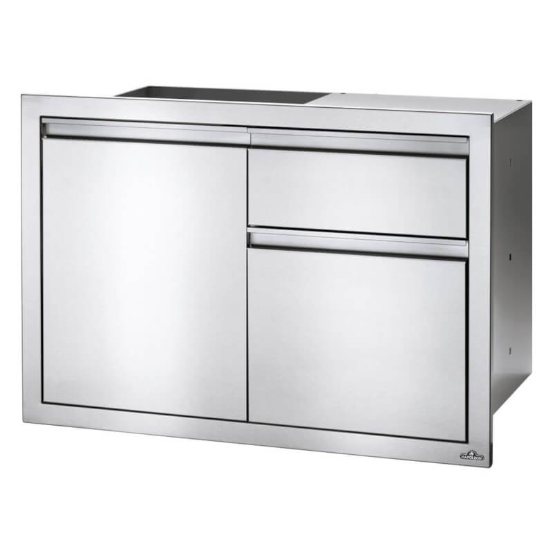 Napoleon 36 Inch Single Door & Double Drawer