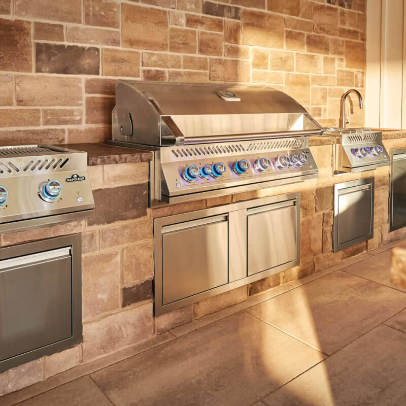 Napoleon 42 x 16 Inch Small Double Door | Shown in Outdoor Kitchen