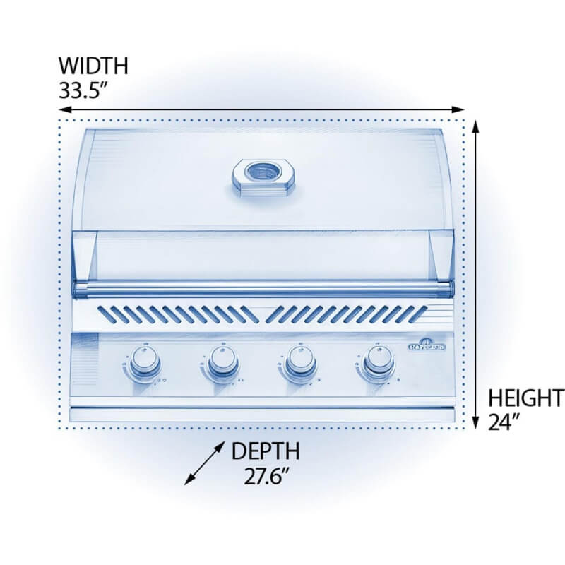 Napoleon 500 Series Grill | Dimensions