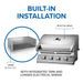 Napoleon 500 Series Grill | Built-In Installation w/ Insulated Jacket
