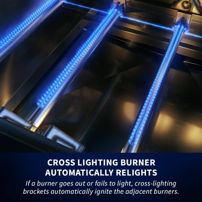 Napoleon 700 Series Grill | Tube Burners Brosslighting