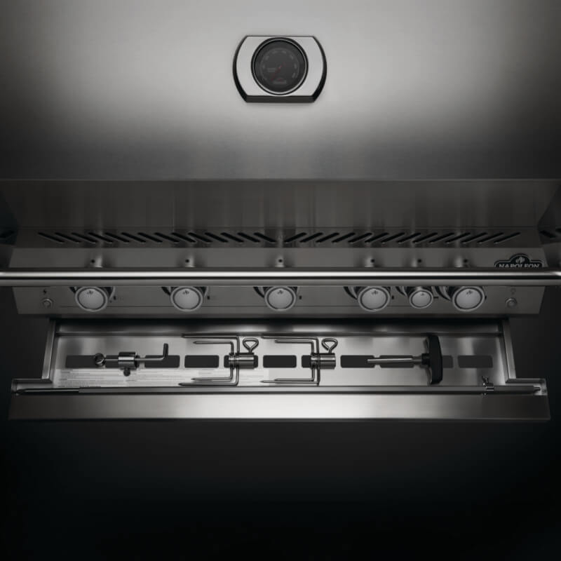 Napoleon 700 Series Grill | Rotisserie Kit Storage