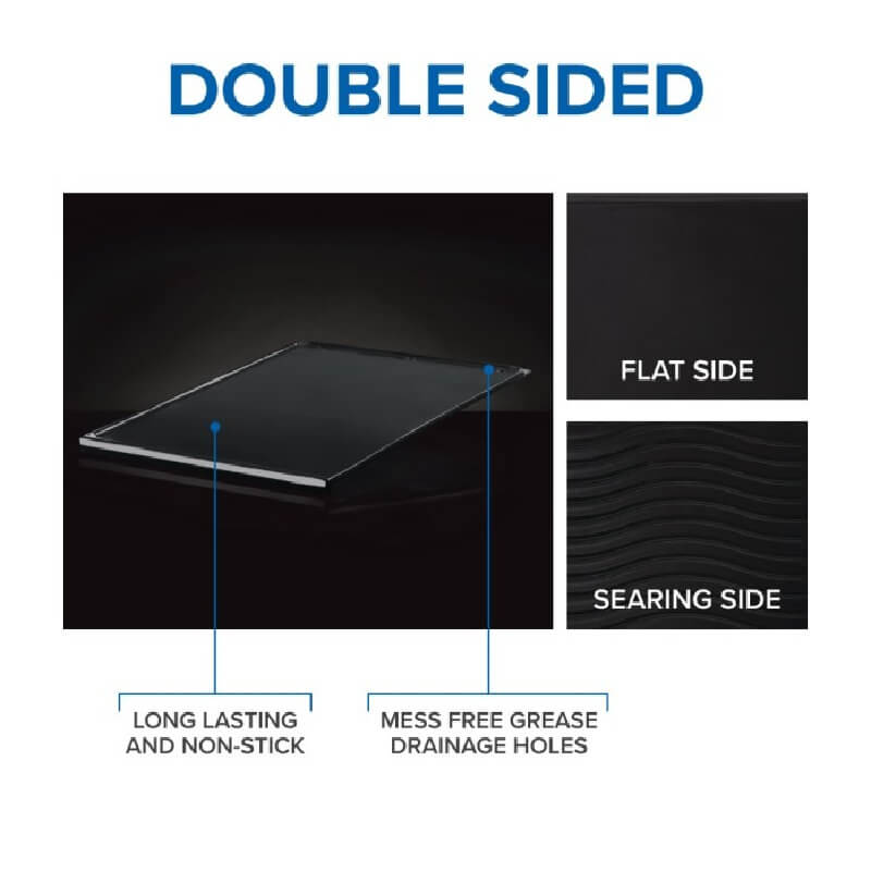 Napoleon Enameled Cast Iron Reversible Griddle | Diagram