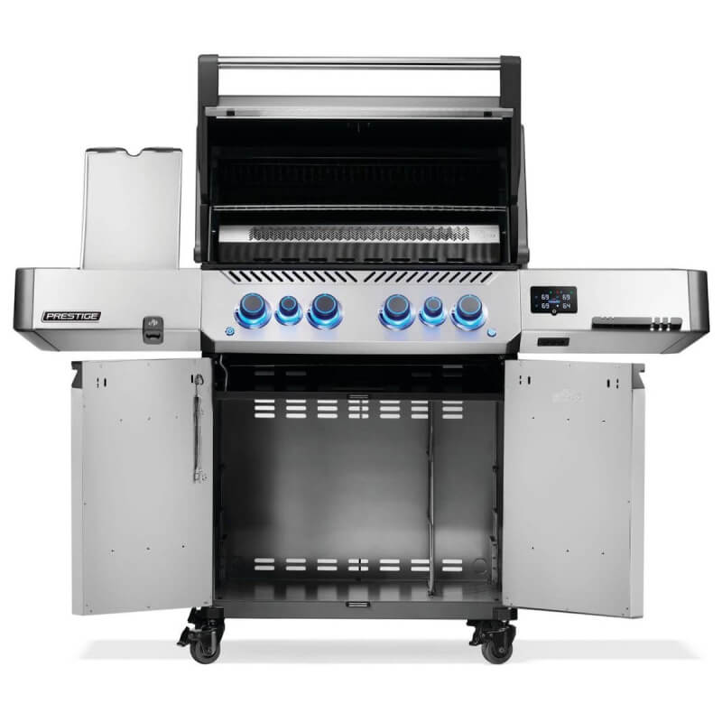 Napoleon Prestige 500 Connected 4-Burner Gas Grill | Cart Storage Detail