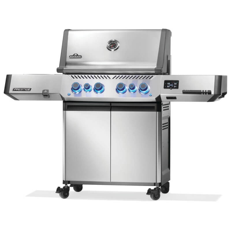 Napoleon Prestige 500 Connected 4-Burner Gas Grill | Side Shelves
