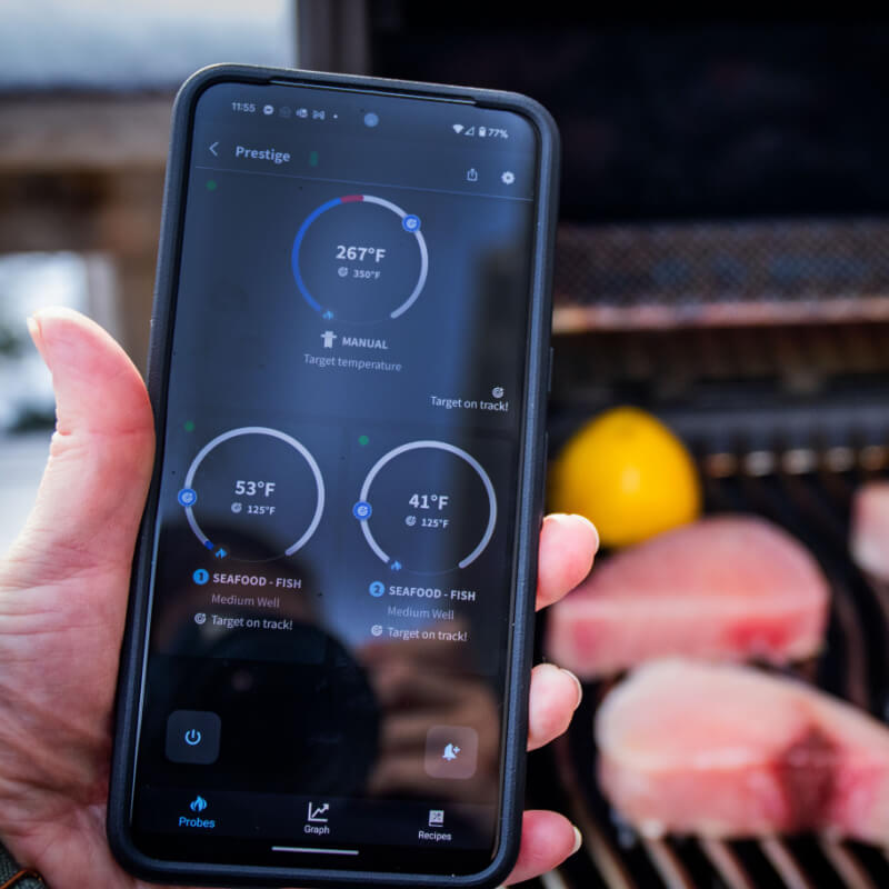 Napoleon Prestige 500 Connected 4-Burner Gas Grill | Wi-Fi Control From Phone App