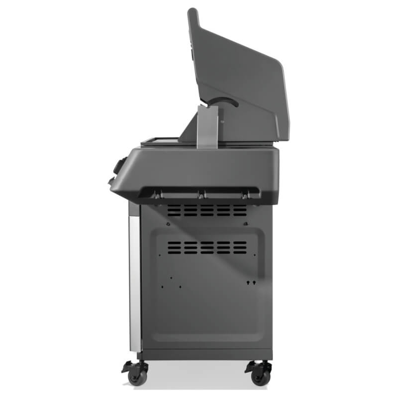 Napoleon Prestige 665 5-Burner Gas Grill | Side View Hood Opened