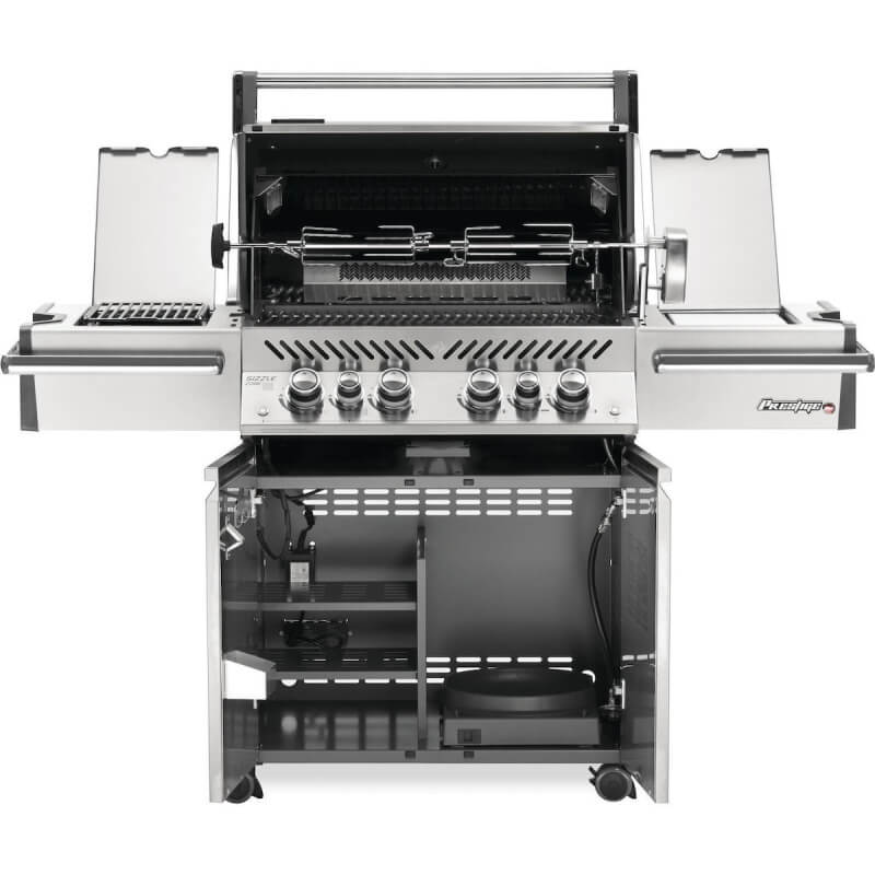 Napoleon Prestige PRO 500 4-Burner Gas Grill | Shown Features Opened