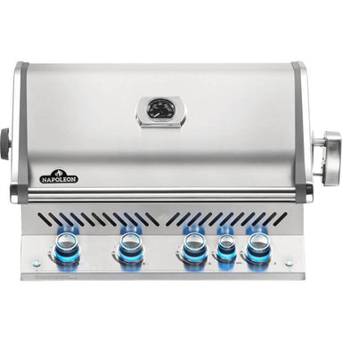 Napoleon Prestige PRO 500 4-Burner Built-in Gas Grill | Blue LED Lights